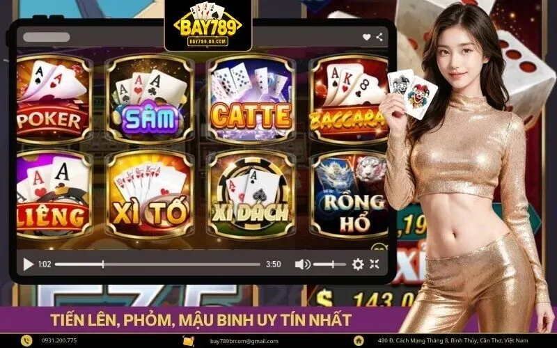 Sảnh game bài bay789 tiến lên, phỏm, mậu binh uy tín nhất