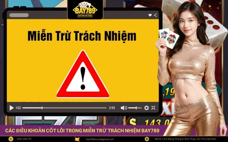 Các Điều Khoản Cốt Lõi Trong Miễn Trừ Trách Nhiệm Bay789